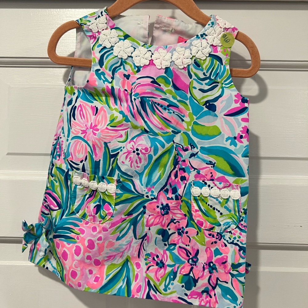 Lily Pulitzer shift dress with bloomers. 6-12 mo. Like new.